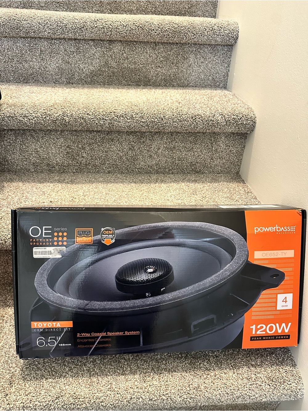OEM Toyota 6.5-inch 2-way coaxial direct-fit replacement speaker system